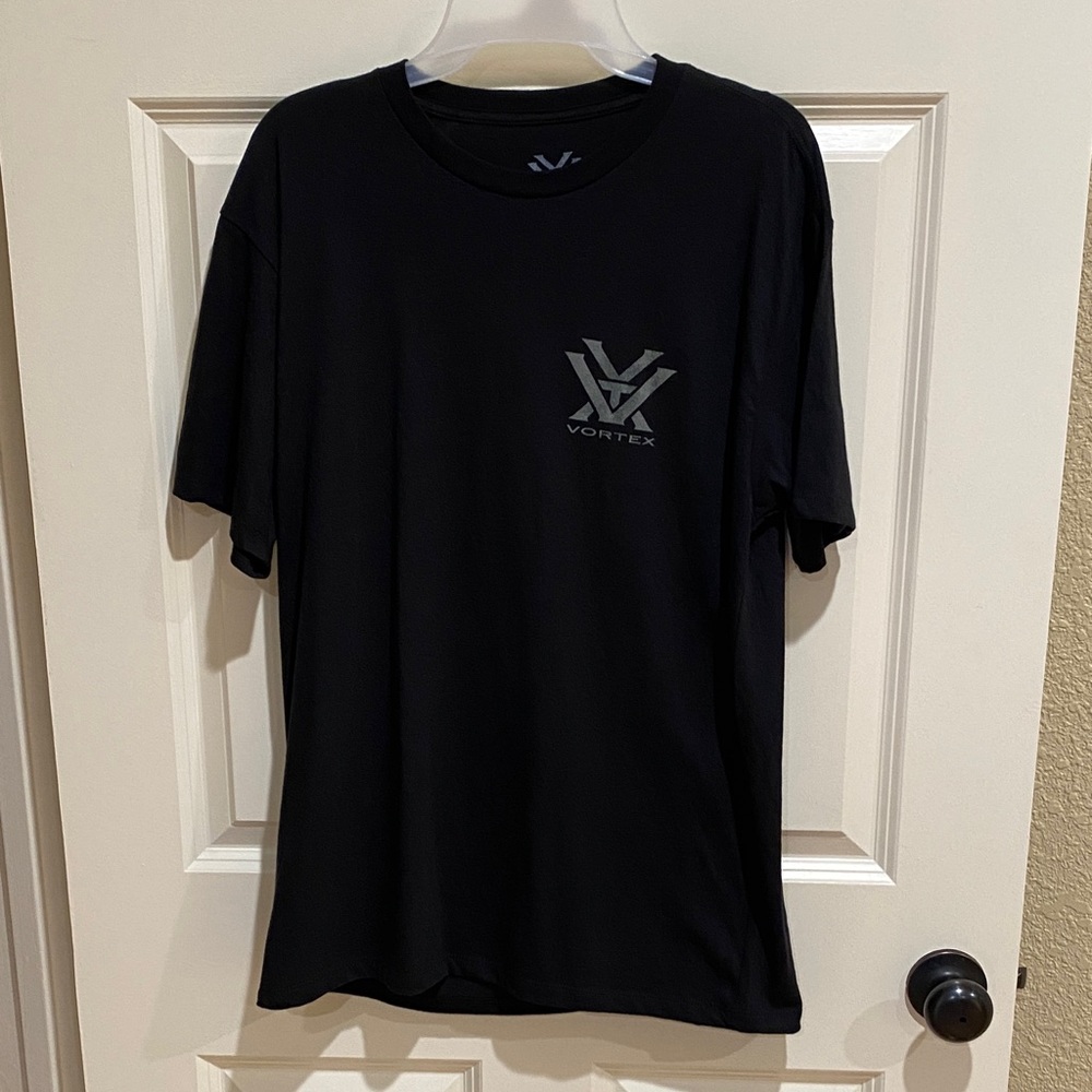 Vortex Men's Black Short Sleeve Logo Tee